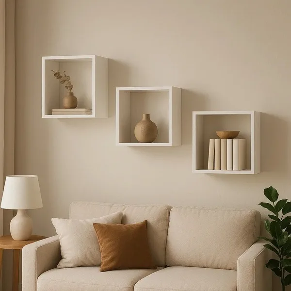 Nicho Decorativo -- MDF Branco 3PCs